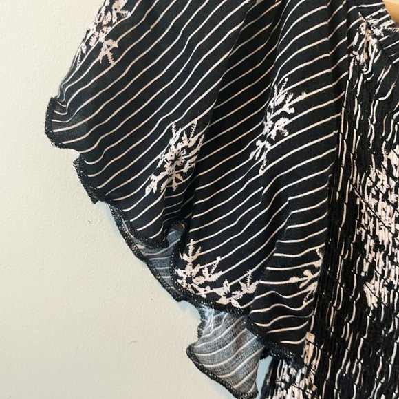 MAURICES | Women's Off The Shoulder Dress Black White Size Medium - Picture 4 of 9